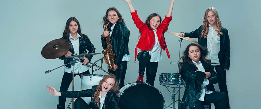 Billede af trommeslager Rockbands